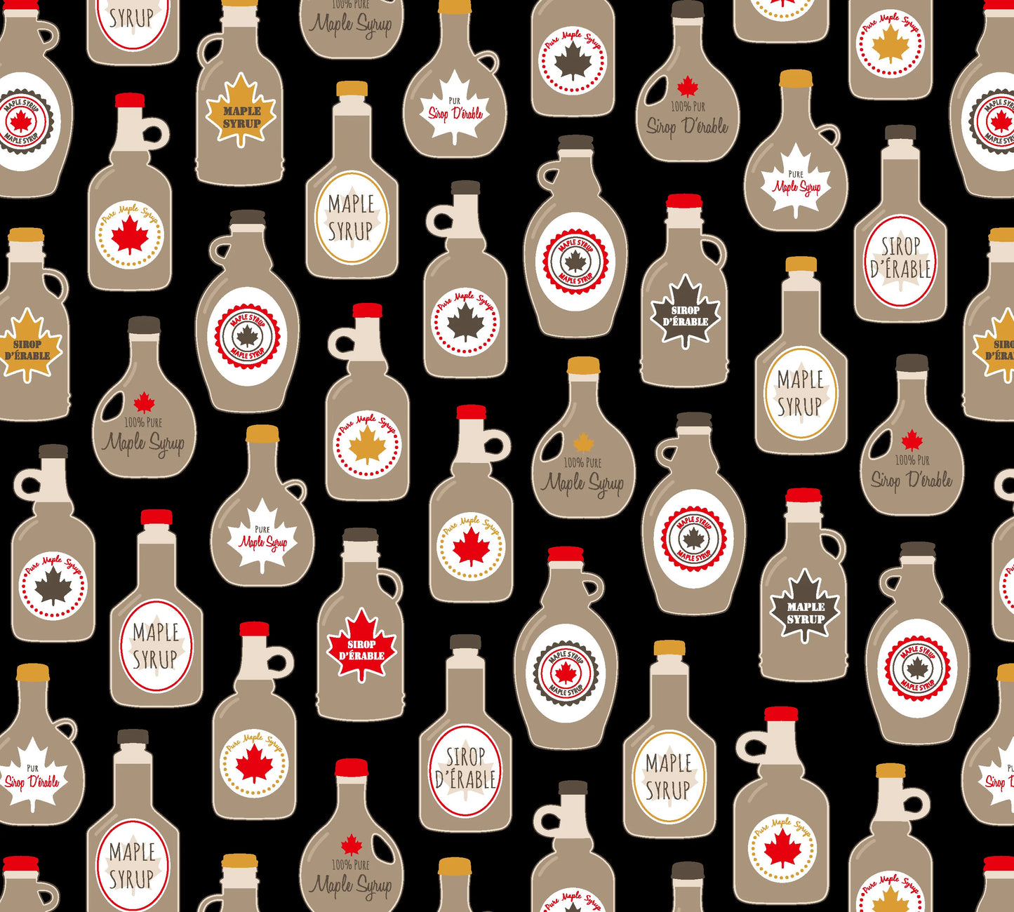 Proudly Canadian Red Pine Designs Maple Syrup Black