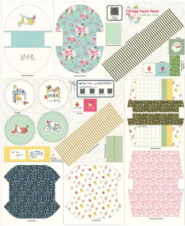 Riley Blake Cottage Pouch Panel by Minki Kim