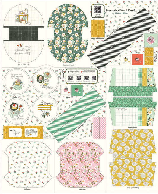 Riley Blake Memories Pouch Panel by Minki Kim