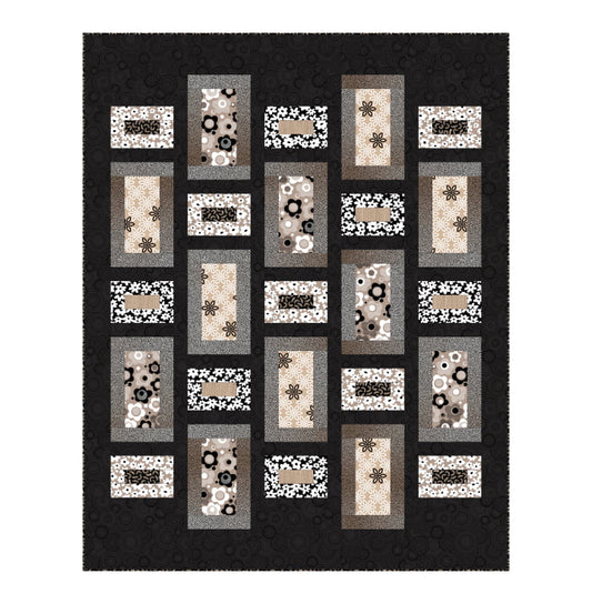 Soho Quilt Pattern by Patrick Lose for Northcott Fabrics – paper pattern for a 61.5x77.5 inch throw quilt
