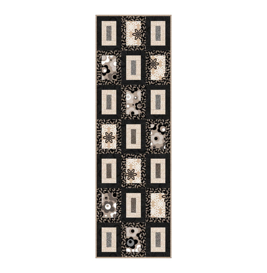 Bench Street Table Runner Pattern by Patrick Lose for Northcott Fabrics – paper pattern, 15.5x49.5 inch table runner, features Soho collection prints
