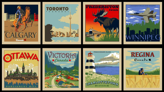 Proudly Canadian Red Pine Designs Vintage panel 1