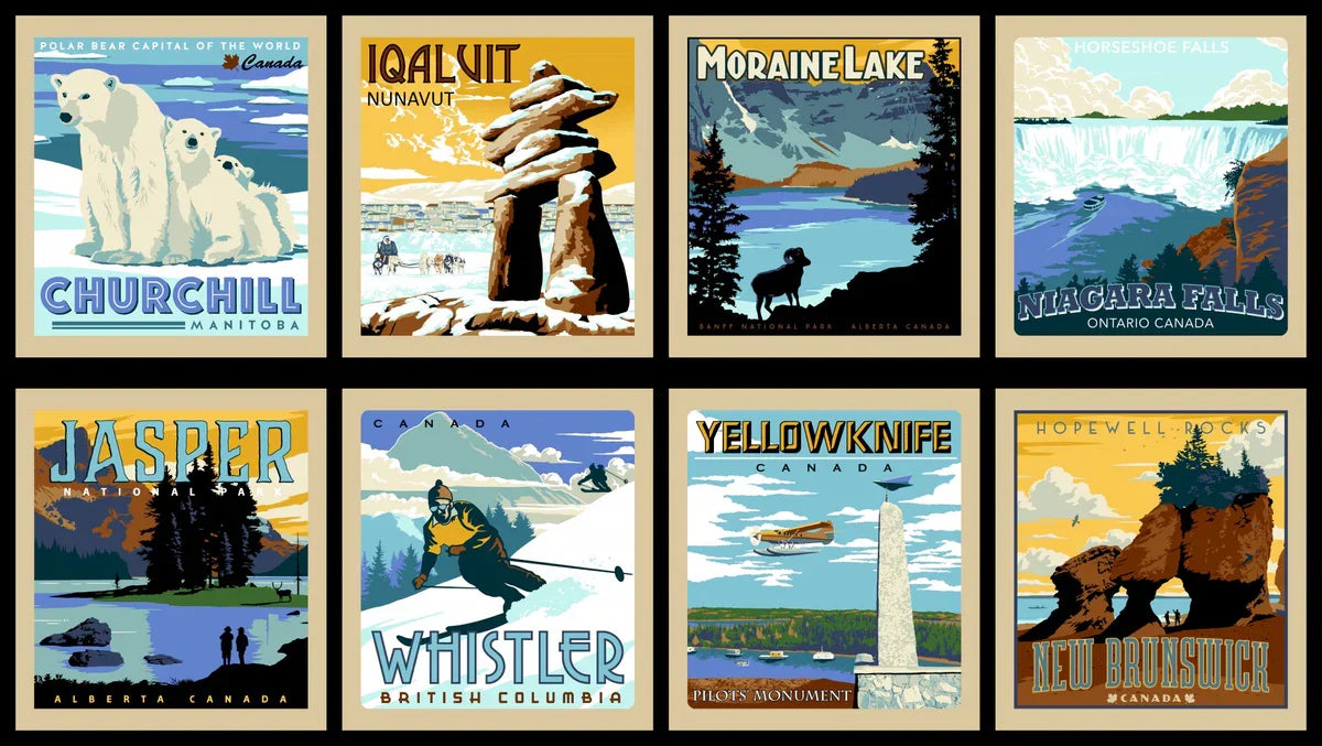 Proudly Canadian Red Pine Designs Vintage panel 3