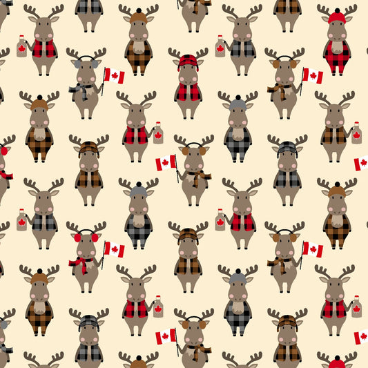 Proudly Canadian Red Pine Designs Moose Natural