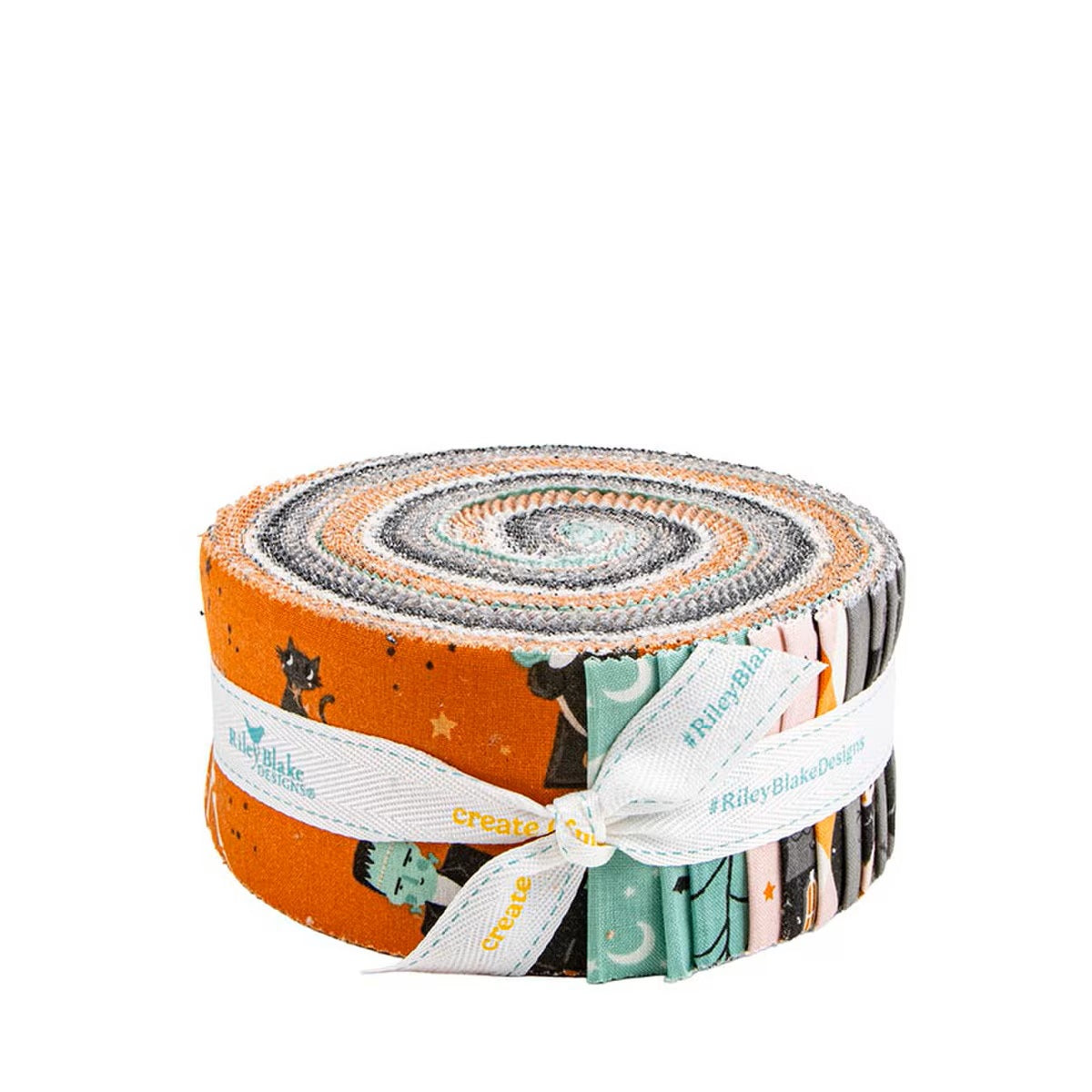 Frank and Friends Rolie Polie by My Mind's Eye for Riley Blake — 40 pre-cut 2.5" quilting cotton strips

