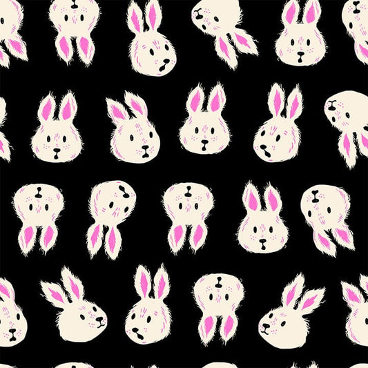 Hello Alice By Sarah Watts for Ruby Star Society Rushing Rabbit Black