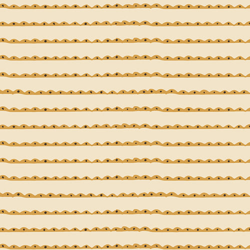Pattern of gold horizontal lines on a beige background