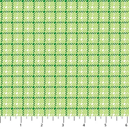 Squishmallows green plaid quilting fabric by Northcott Fabrics, 100% cotton 43/44 inch wide