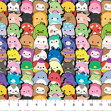 Northcott Fabrics Squishmallows Squad - Black
