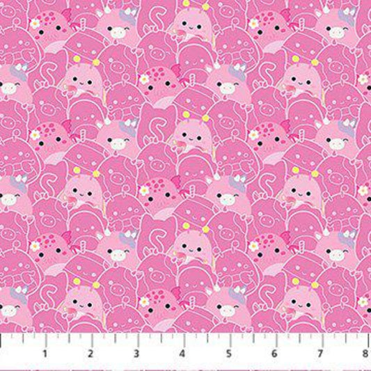 Squishmallows Pink Squad quilting fabric by Northcott Fabrics, 100% cotton 43/44 inch wide