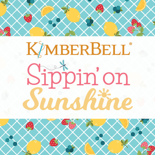 Kimberbell Sippin on Sunshine fabric kit — bright summer quilting collection by Kimberbell Designs
