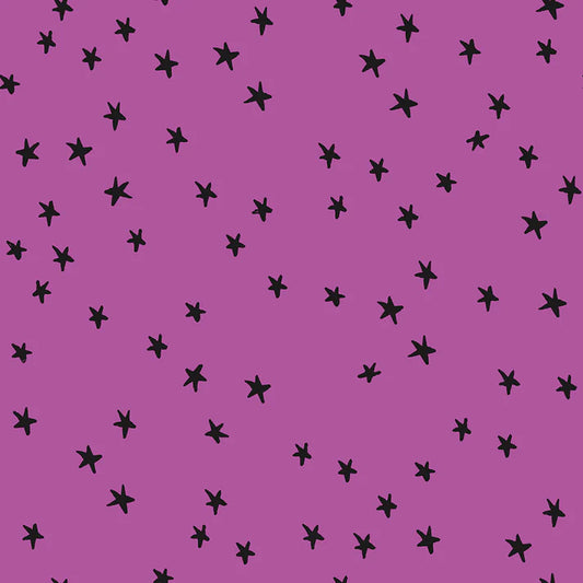 Starry Witchy quilting fabric by Alexia Marcelle Abegg for Ruby Star Society – allover star print in witchy colourway, 100% cotton, 43/44 inches wide
