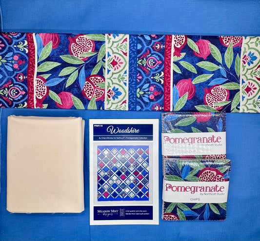 Woodshire Quilt Kit - Pomegranate by Northcott Studios