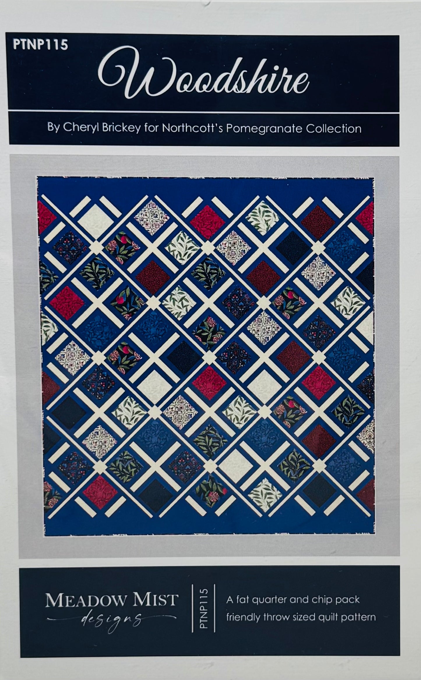 Woodshire Quilt Kit - Pomegranate by Northcott Studios
