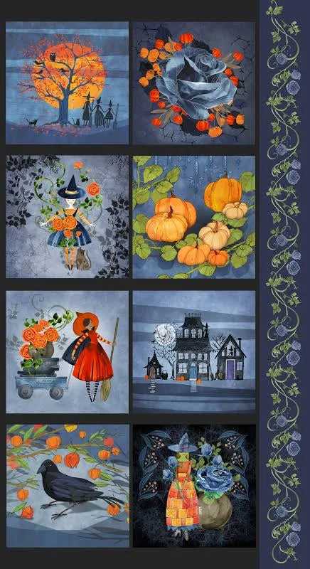 Coven fat quarter bundle with panel by Robin Pickens for Moda Fabrics — 24 FQs and coordinating panel
