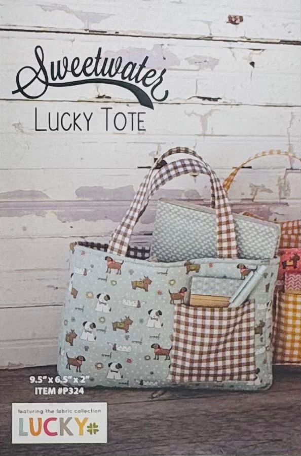  Lucky Tote Kit Sweet plaids and dog
